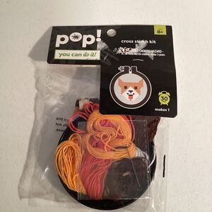 Cross Stitch Kit Dog Pattern  Age 8+ Approx 5in x 5.58in New Sealed 30Min Corgi